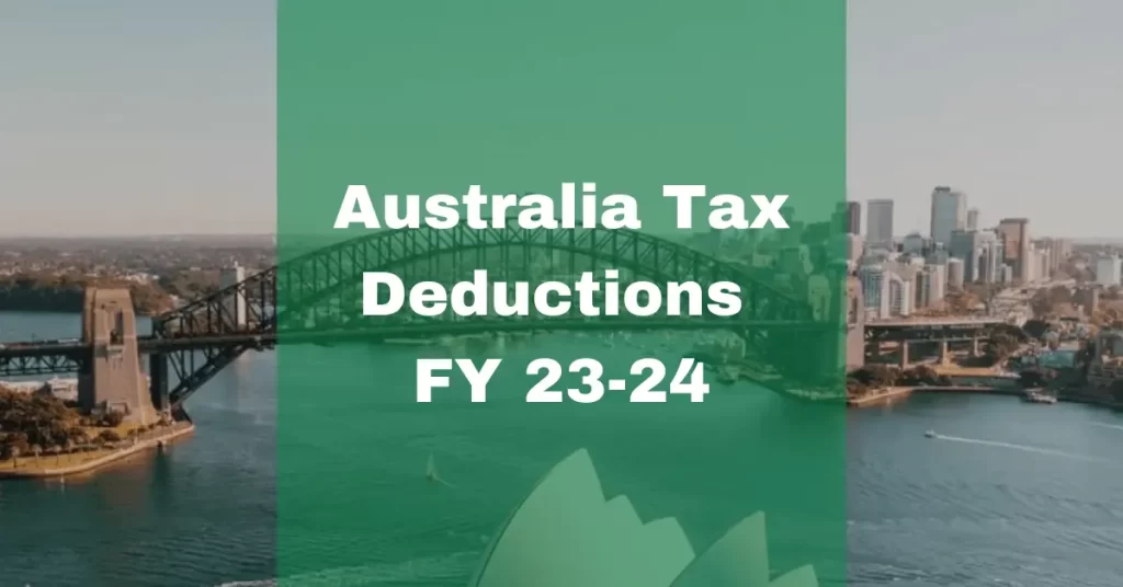 Australia tax deductions 2023-2024